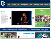 Tablet Screenshot of cancerforcollege.org